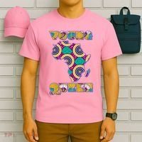 Young African Queen African Cloth Pattern Celebrating Black History T-Shirt thumb 6