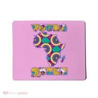 Young African Queen African Cloth Pattern Celebrating Black History Mousepad thumb 0