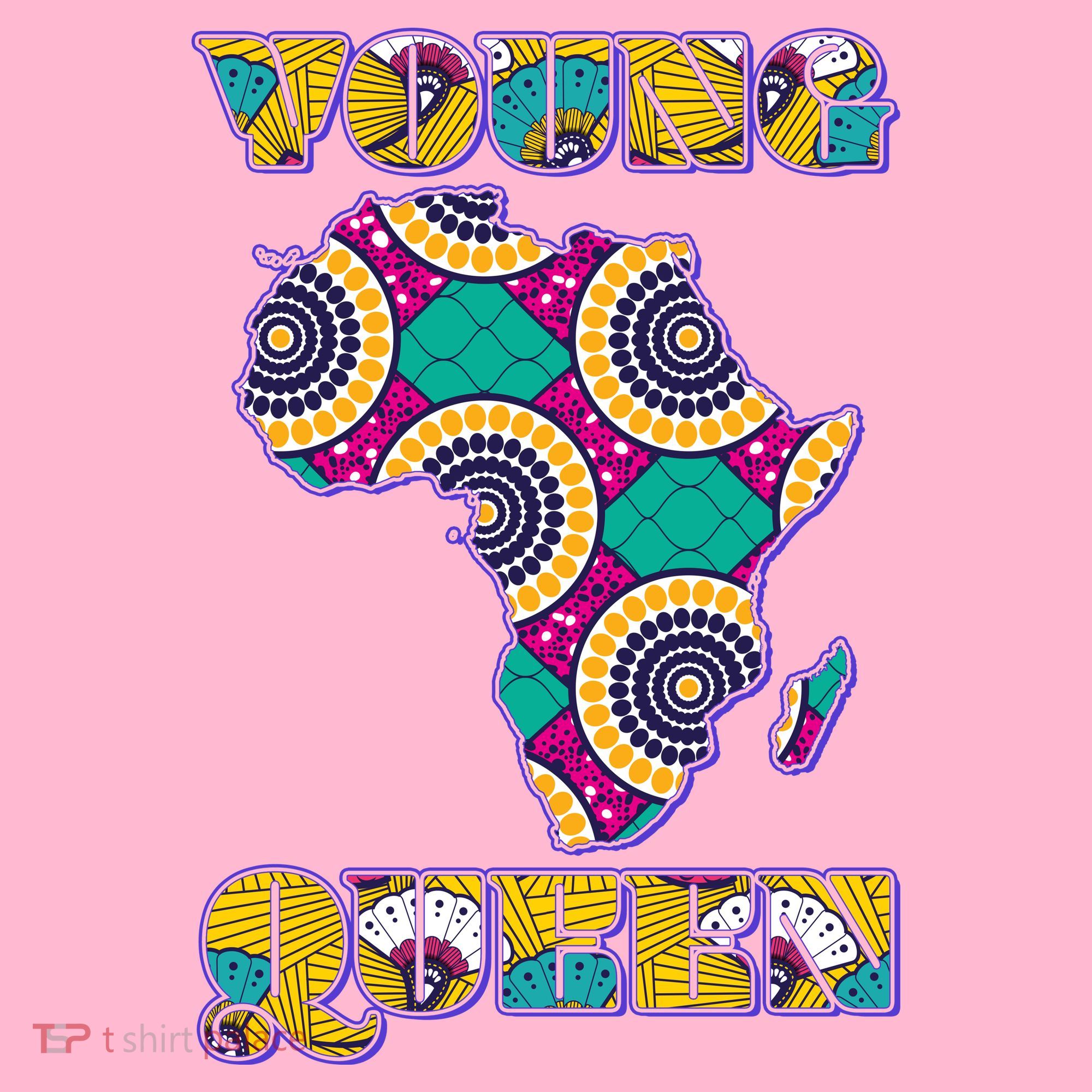 Young African Queen African Cloth Pattern Celebrating Black History Baby Bodysuit