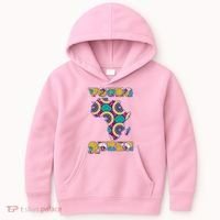 Young African Queen African Cloth Pattern Celebrating Black History Kids Hoodie thumb 0