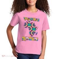 Young African Queen African Cloth Pattern Celebrating Black History Kids T-Shirt thumb 2
