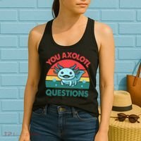 You Axolotl Questions Cute Costume  Women's Tank Top thumb 2