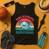 You Axolotl Questions Cute Costume  Tank Top thumb 4