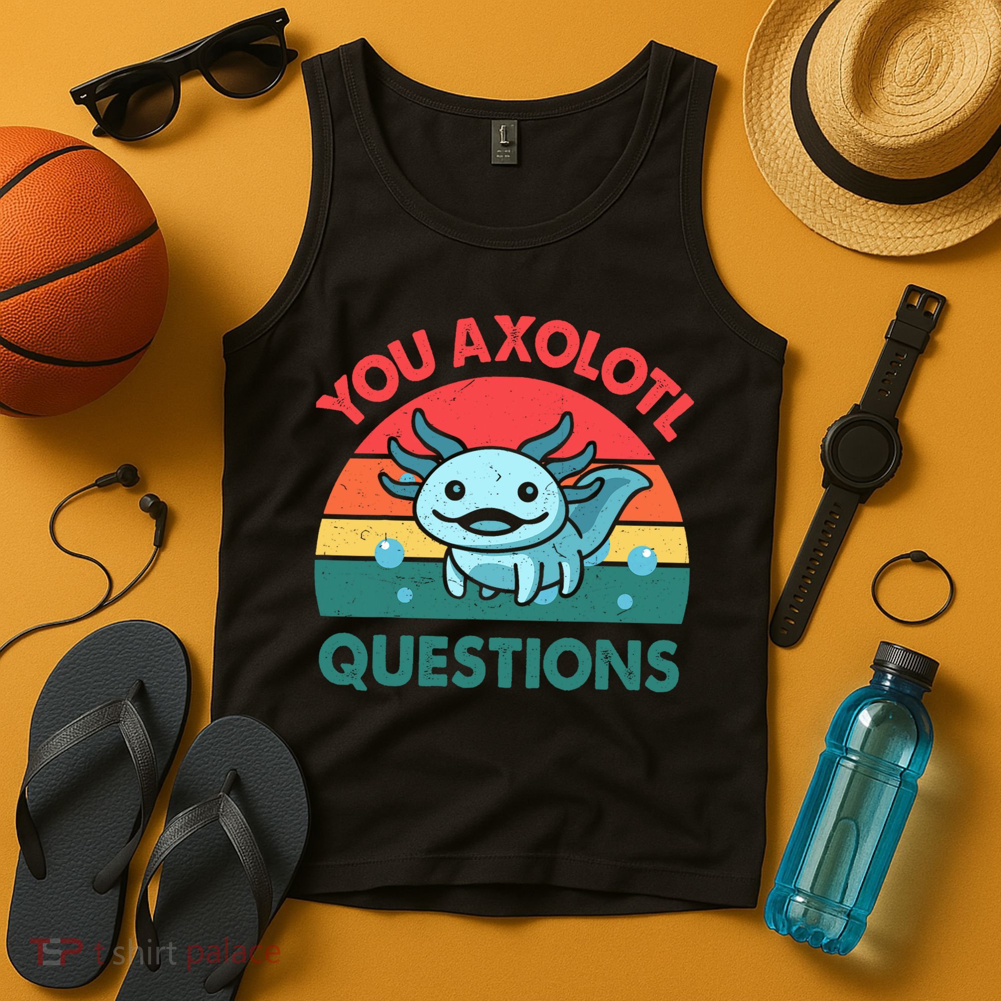 You Axolotl Questions Cute Costume  Tank Top