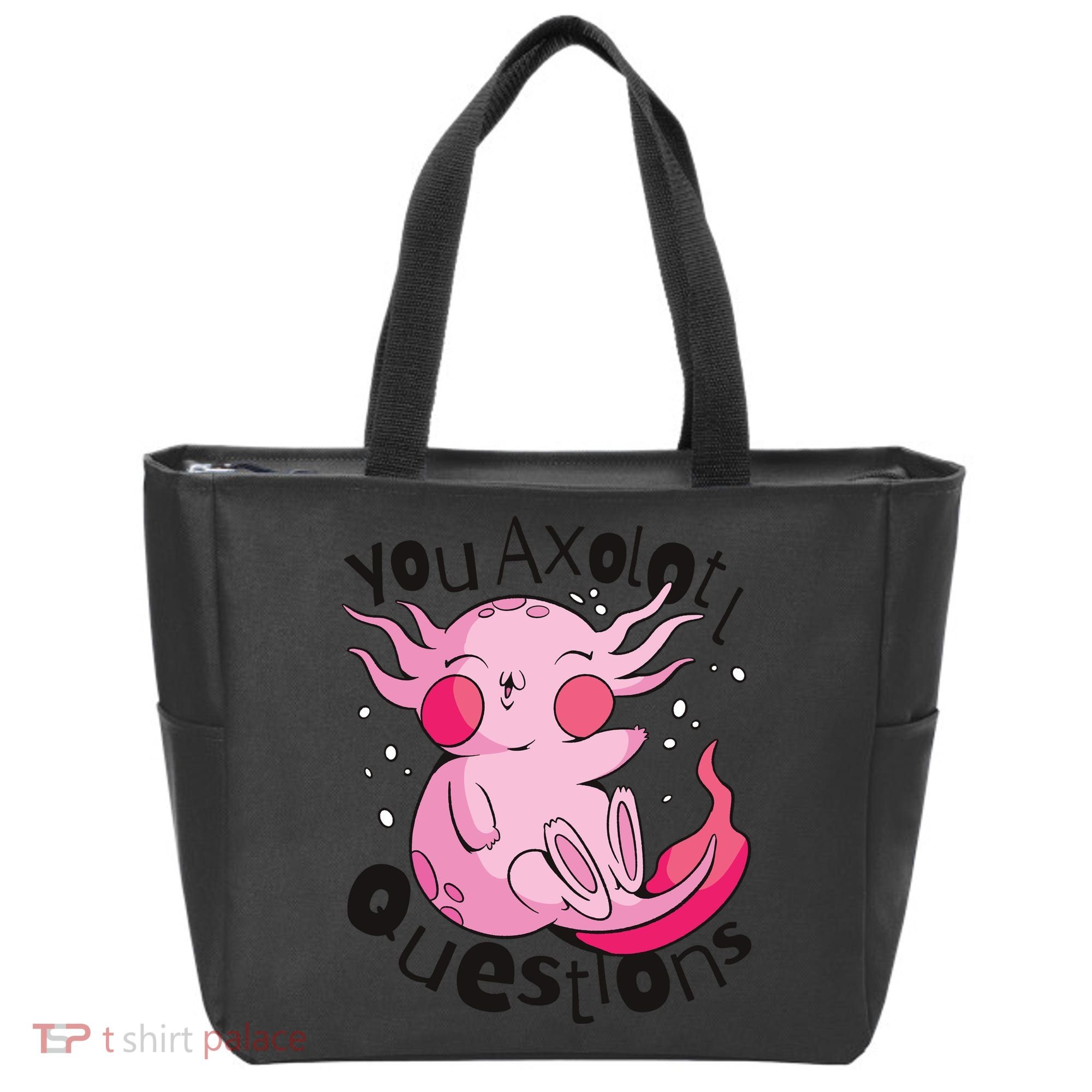 You Axolotl Questions Funny Tote Bag