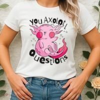 You Axolotl Questions Funny Women's T-Shirt thumb 2