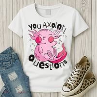 You Axolotl Questions Funny Women's T-Shirt thumb 3