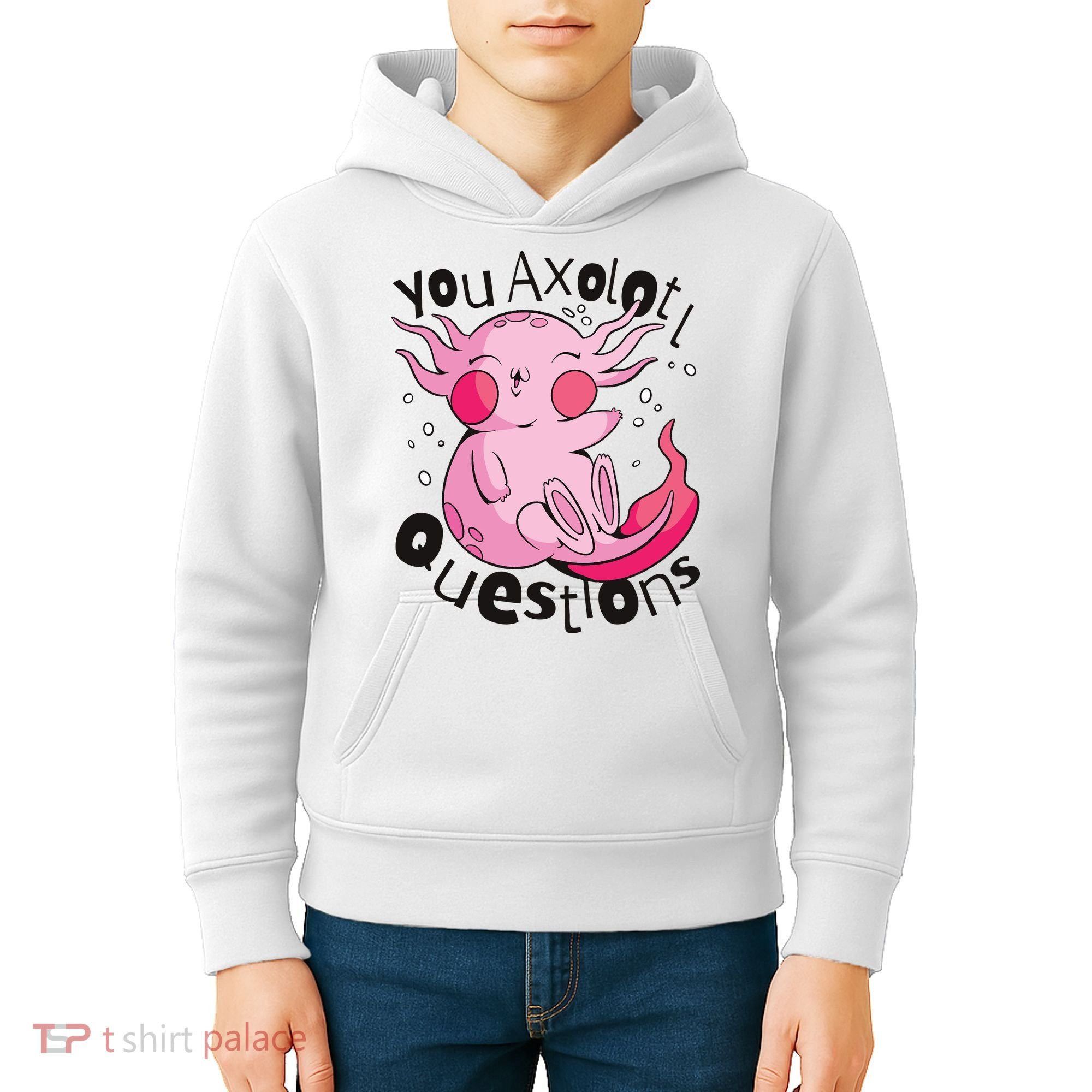 You Axolotl Questions Funny Kids Hoodie