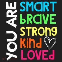 You Are Smart Brave Strong Kind Loved Motivation Teacher Tumbler thumb 3