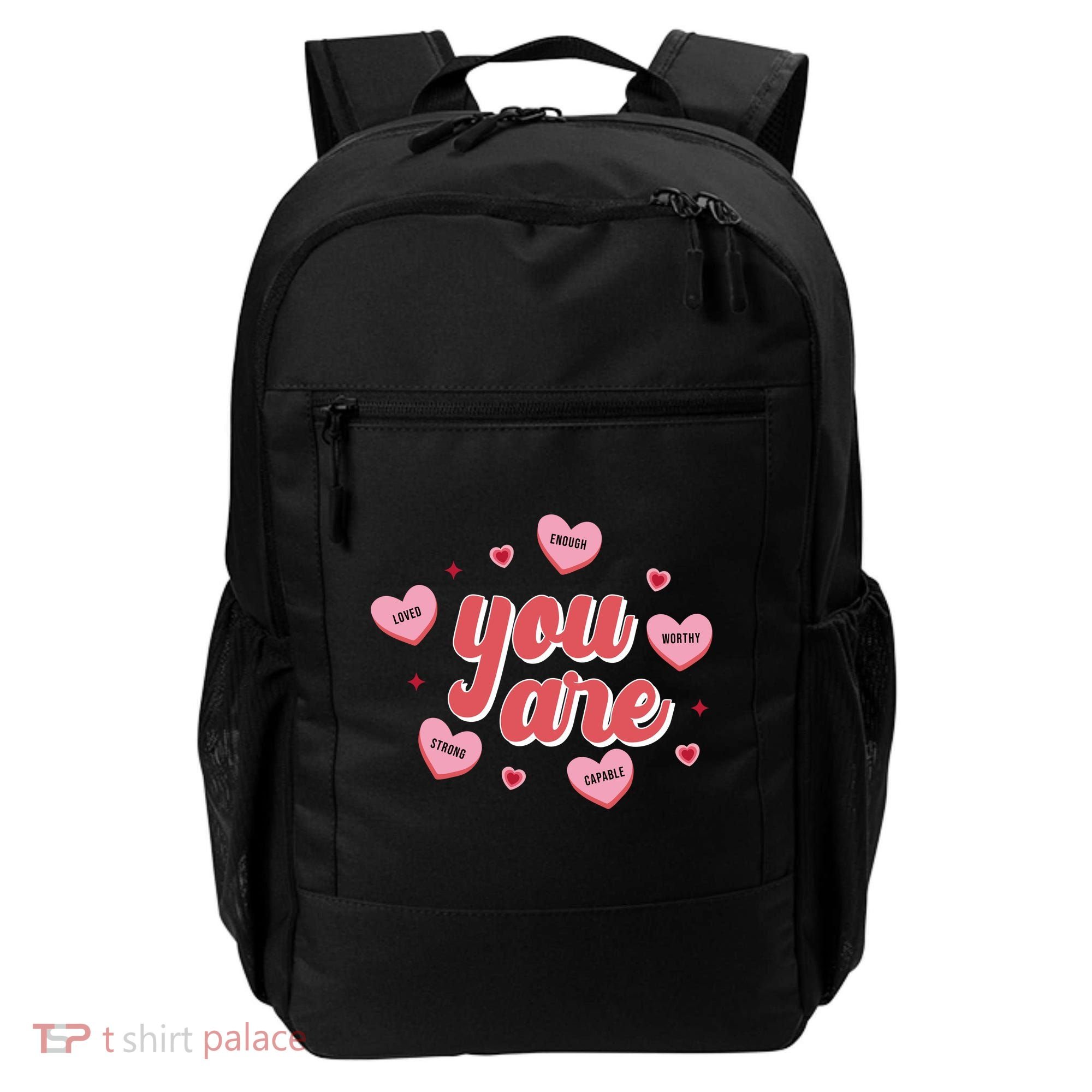 You Are Self Love Hearts Backpack