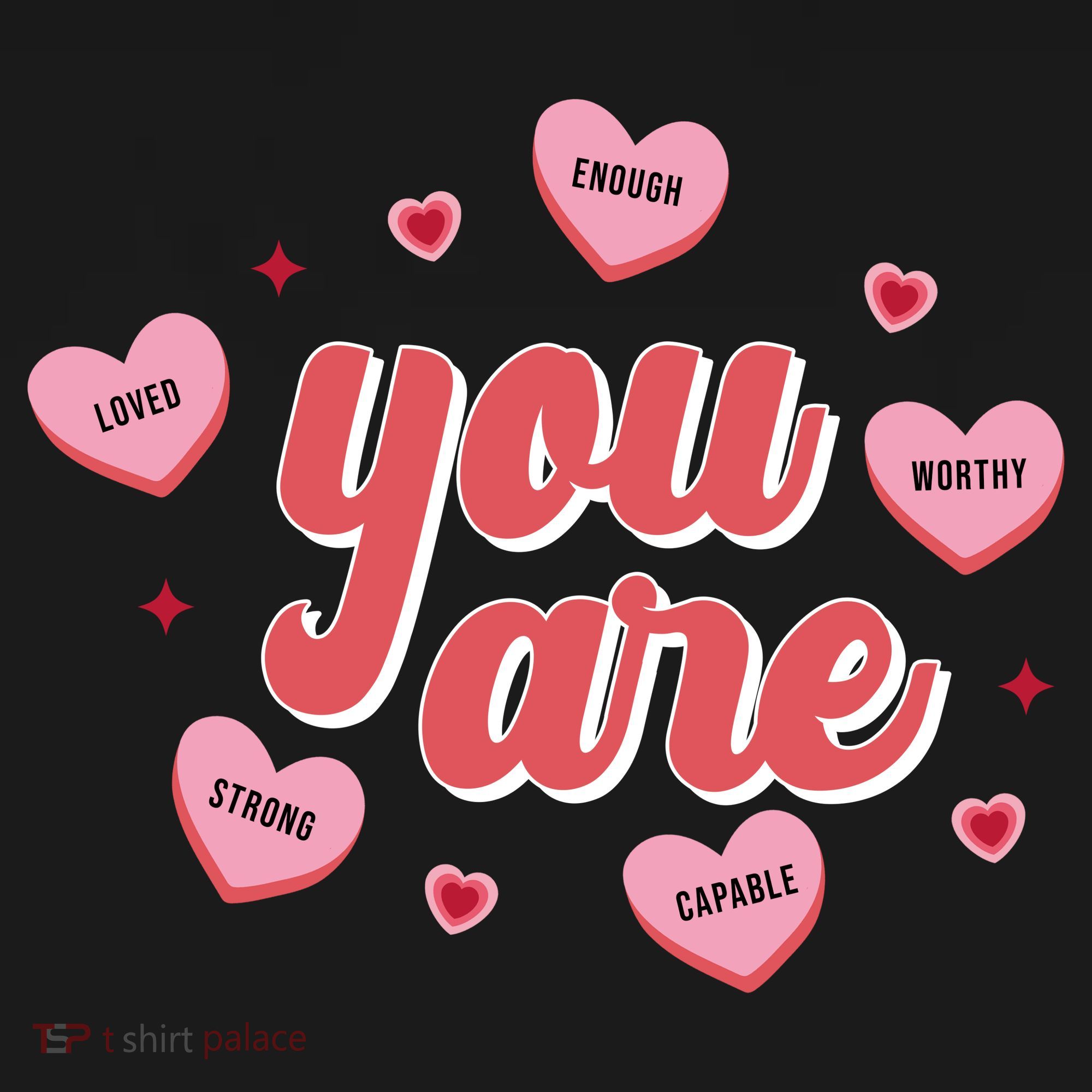 You Are Self Love Hearts Coaster