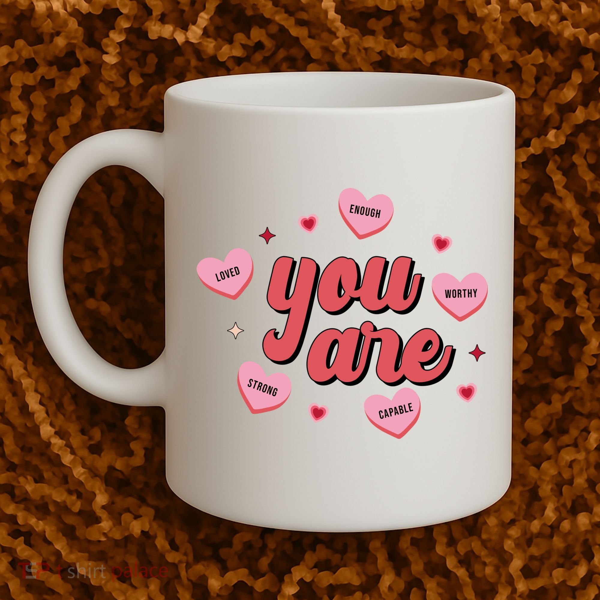 You Are Self Love Hearts Coffee Mug