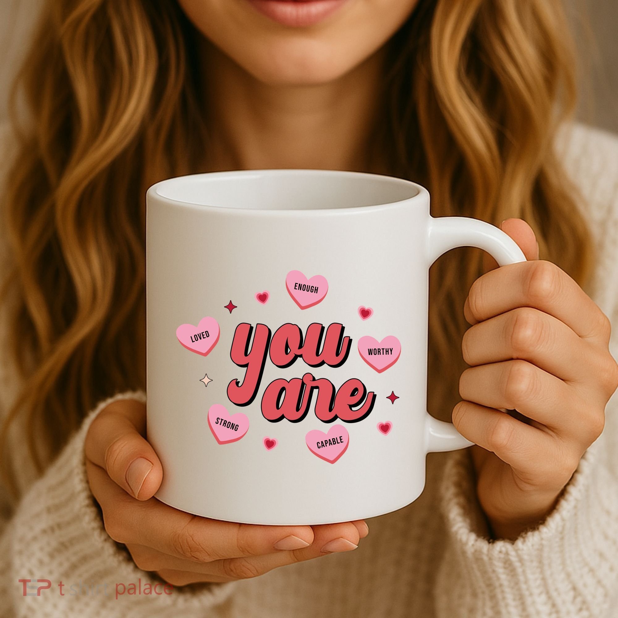 You Are Self Love Hearts Coffee Mug