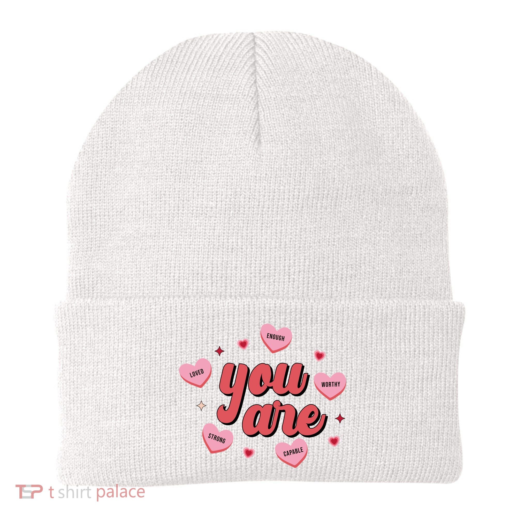You Are Self Love Hearts Beanie