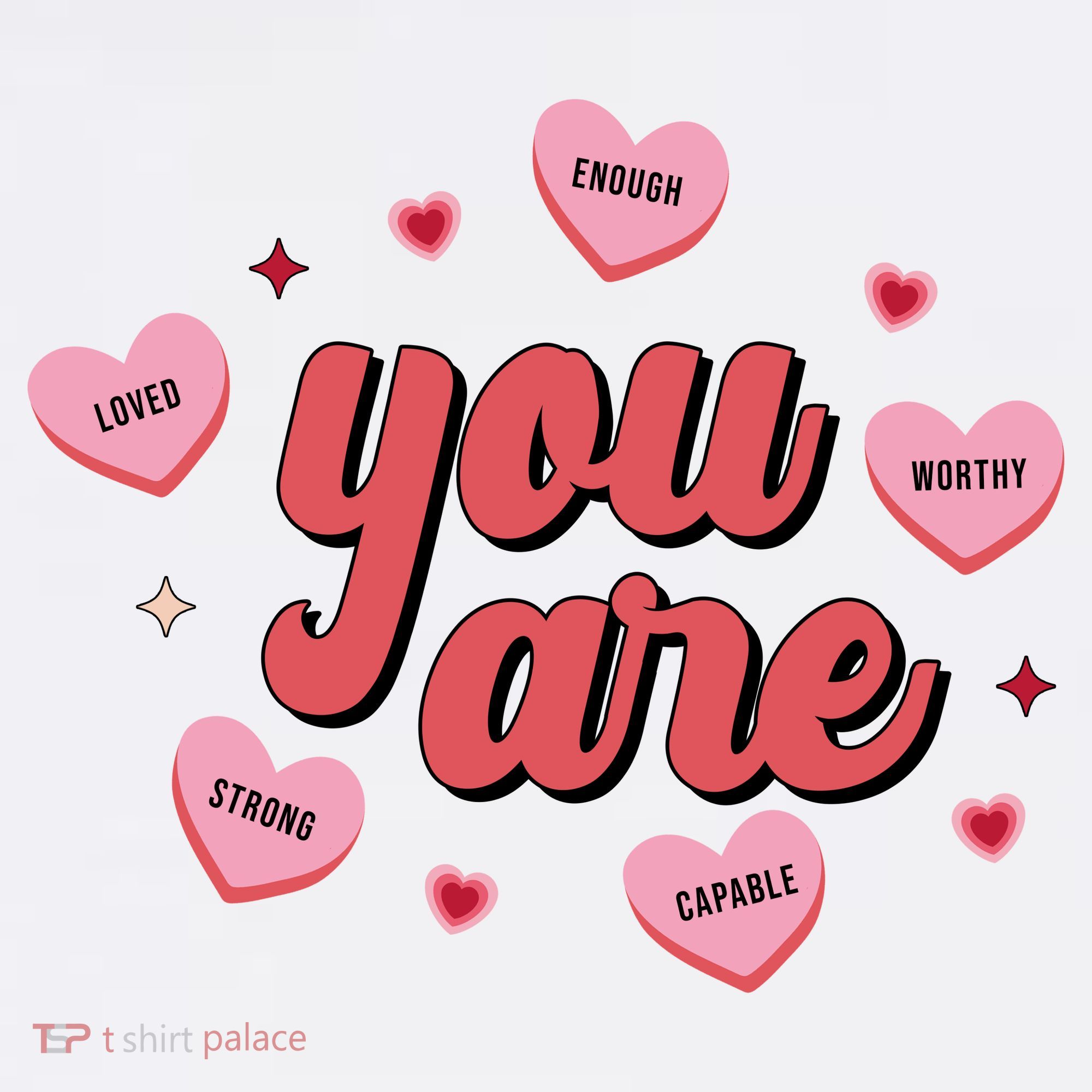 You Are Self Love Hearts Mousepad