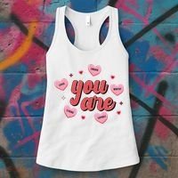 You Are Self Love Hearts Women's Tank Top thumb 3