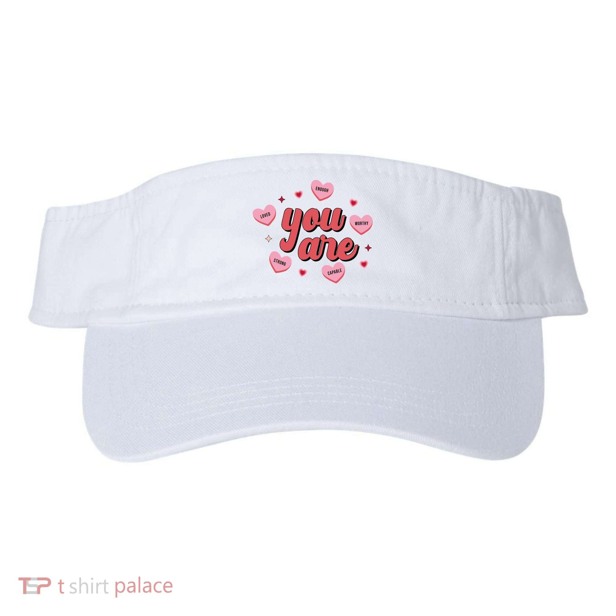 You Are Self Love Hearts Visor