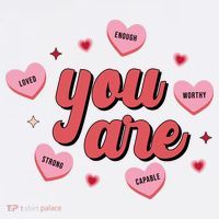 You Are Self Love Hearts Visor thumb 3
