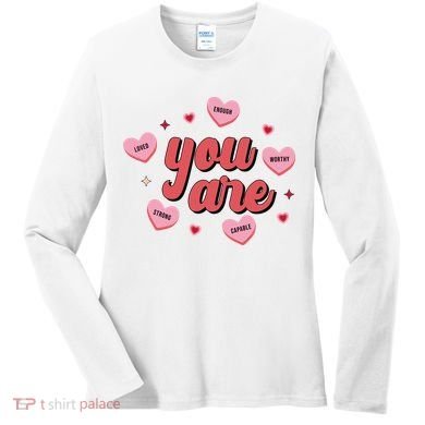 You Are Self Love Hearts Women's Long Sleeve Shirt
