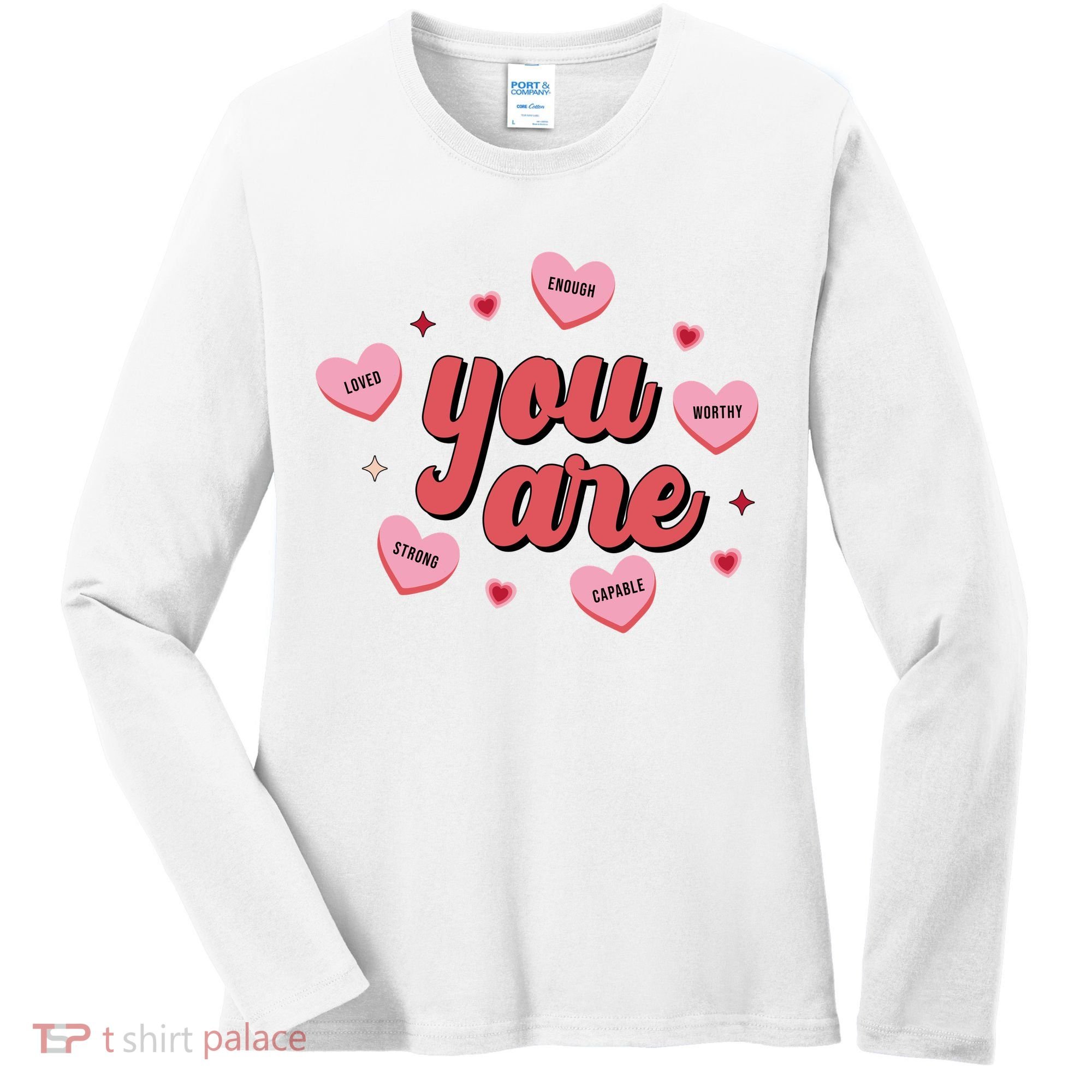 You Are Self Love Hearts Women's Long Sleeve Shirt