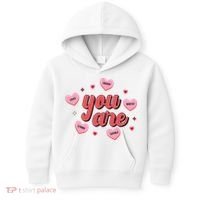 You Are Self Love Hearts Kids Hoodie thumb 0