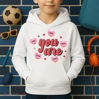 You Are Self Love Hearts Kids Hoodie thumb 2