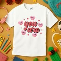 You Are Self Love Hearts Kids T-Shirt thumb 3