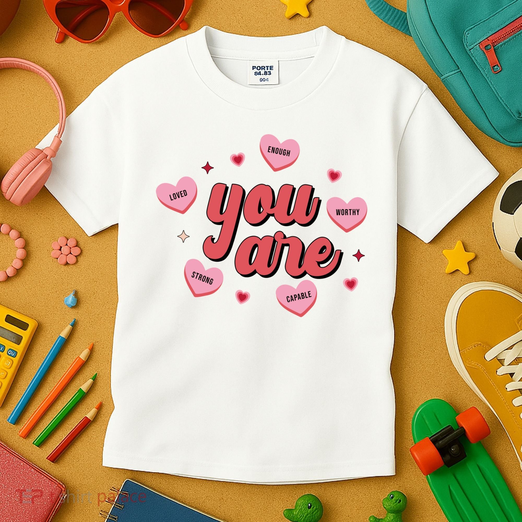 You Are Self Love Hearts Kids T-Shirt