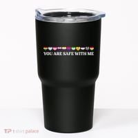 You Are Safe With Me Lgbt Flag Tumbler thumb 0
