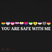 You Are Safe With Me Lgbt Flag Ornament thumb 1
