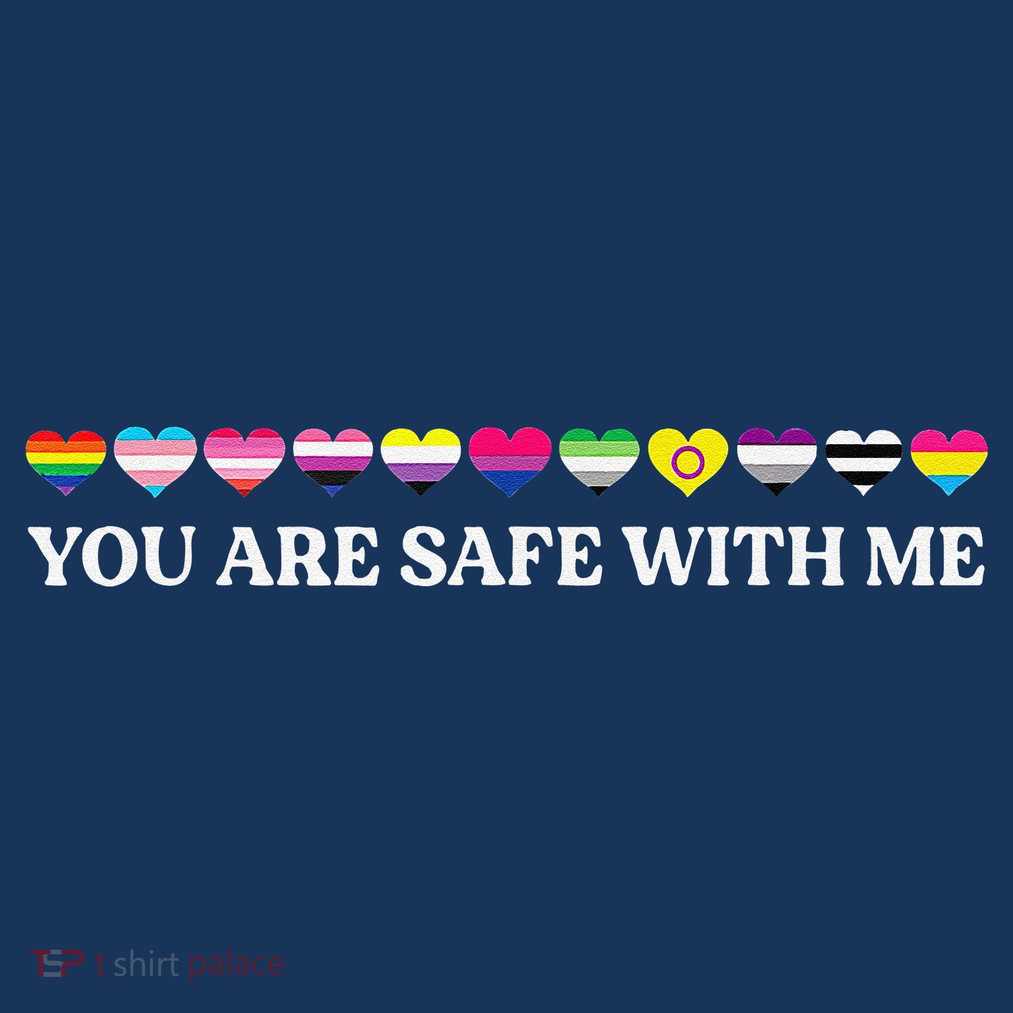 You Are Safe With Me Lgbt Flag Mousepad