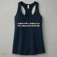 You Are Safe With Me Lgbt Flag Women's Tank Top thumb 3