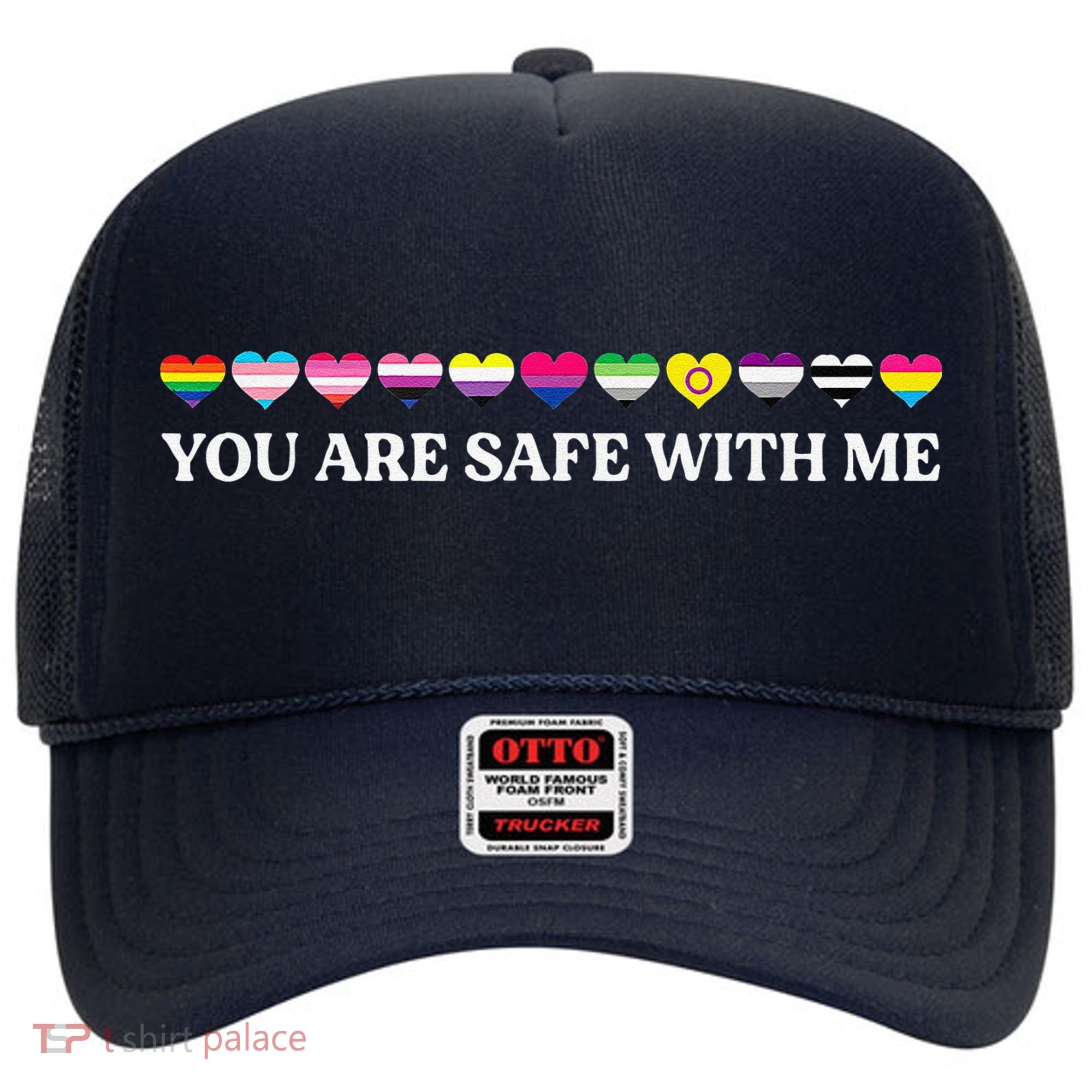You Are Safe With Me Lgbt Flag Hat