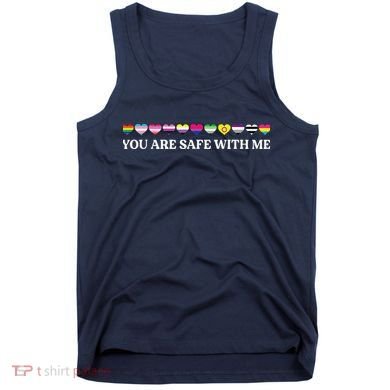 You Are Safe With Me Lgbt Flag Tank Top