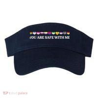 You Are Safe With Me Lgbt Flag Visor thumb 0