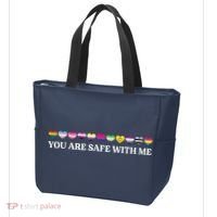 You Are Safe With Me Lgbt Flag Tote Bag thumb 3