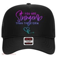You Are Stronger Than The Storm Funny Christian Hat thumb 0