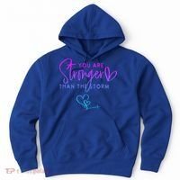 You Are Stronger Than The Storm Funny Christian Hoodie thumb 0