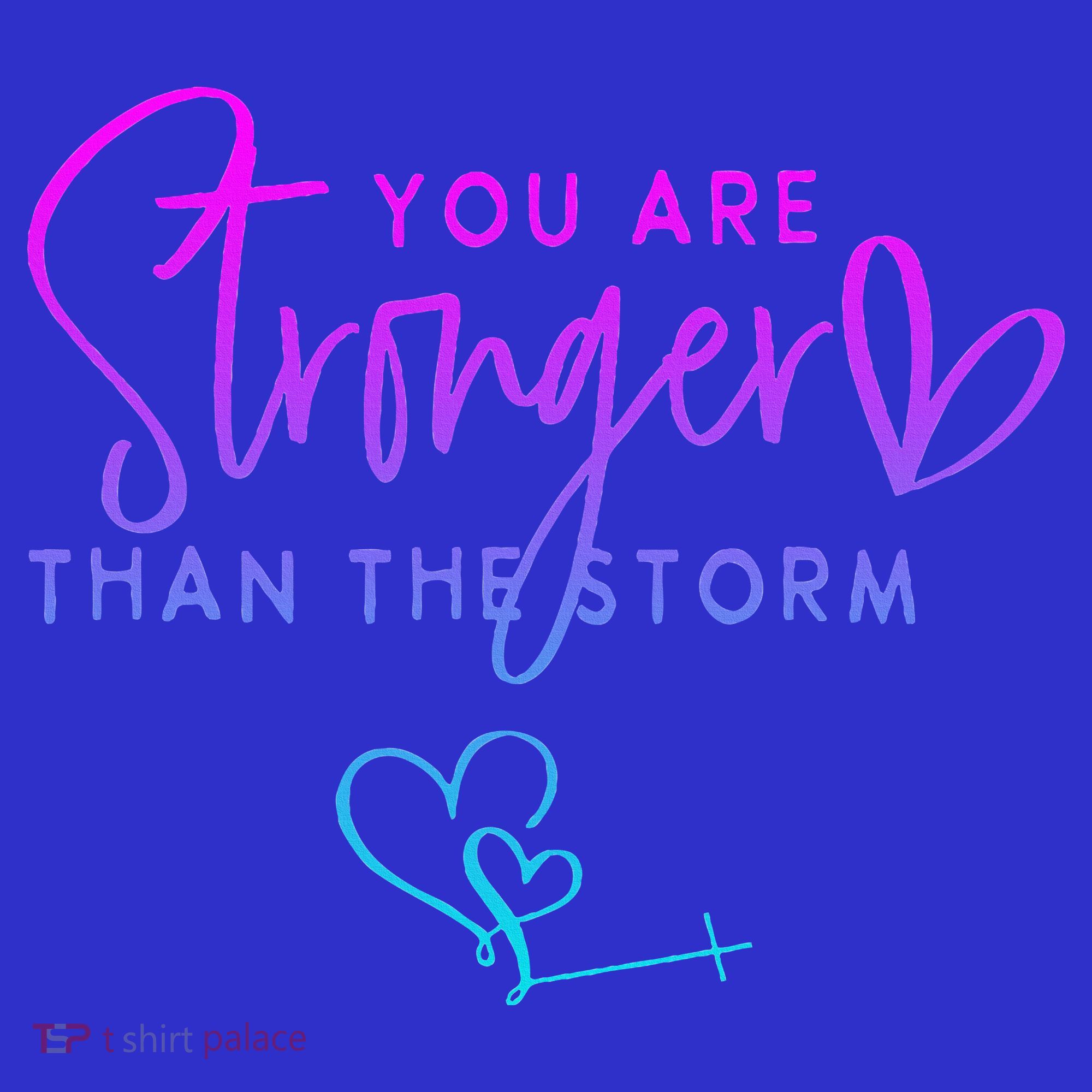 You Are Stronger Than The Storm Funny Christian Apron