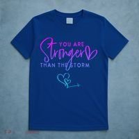 You Are Stronger Than The Storm Funny Christian T-Shirt thumb 5