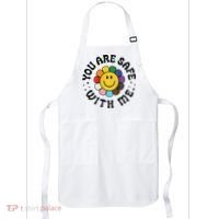 You Are Safe With Me Lgbtq Pride Ally Smile Face Back Apron thumb 0