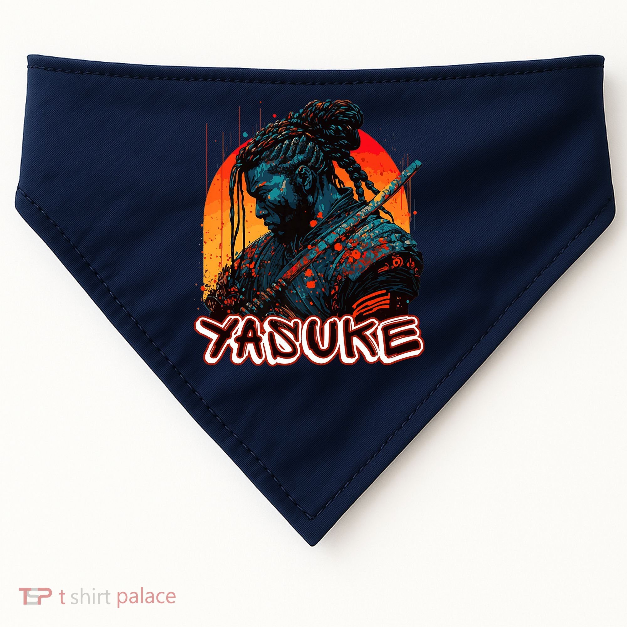 Yasuke African Samurai Premium USA-Made Doggie Bandana
