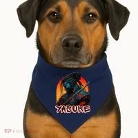 Yasuke African Samurai Premium USA-Made Doggie Bandana thumb 1
