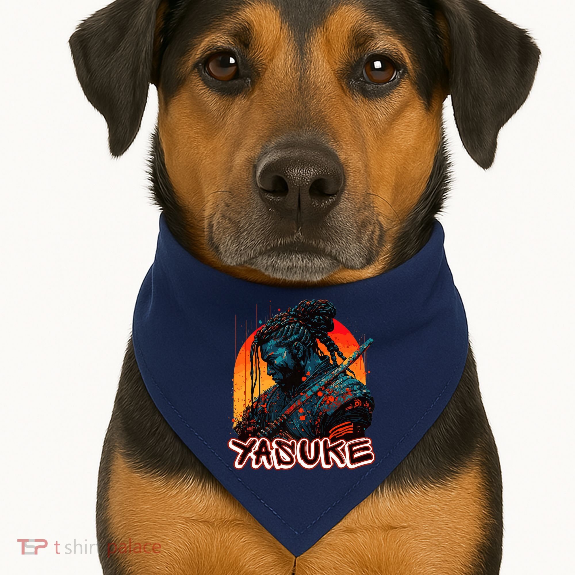 Yasuke African Samurai Premium USA-Made Doggie Bandana