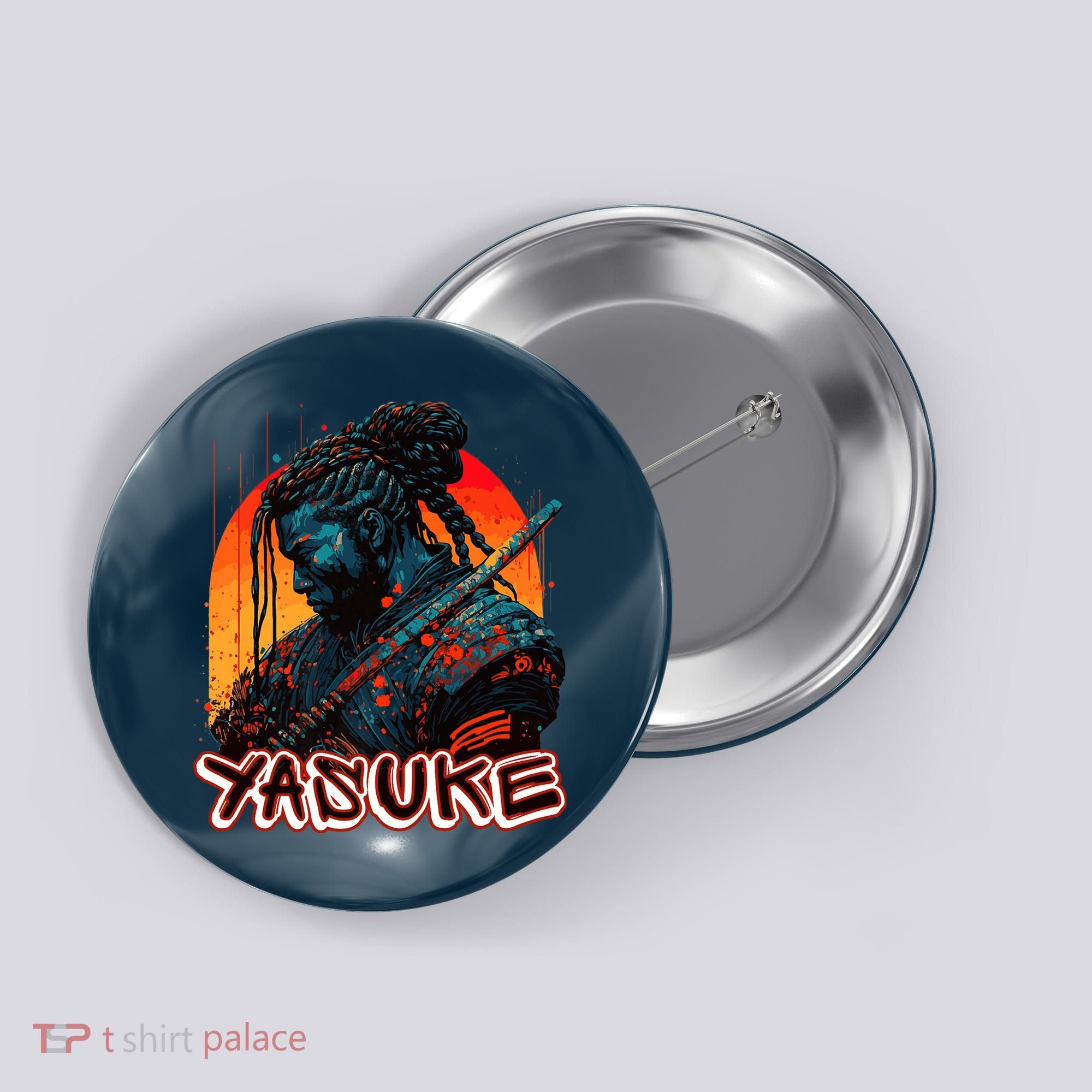 Yasuke African Samurai Premium Button
