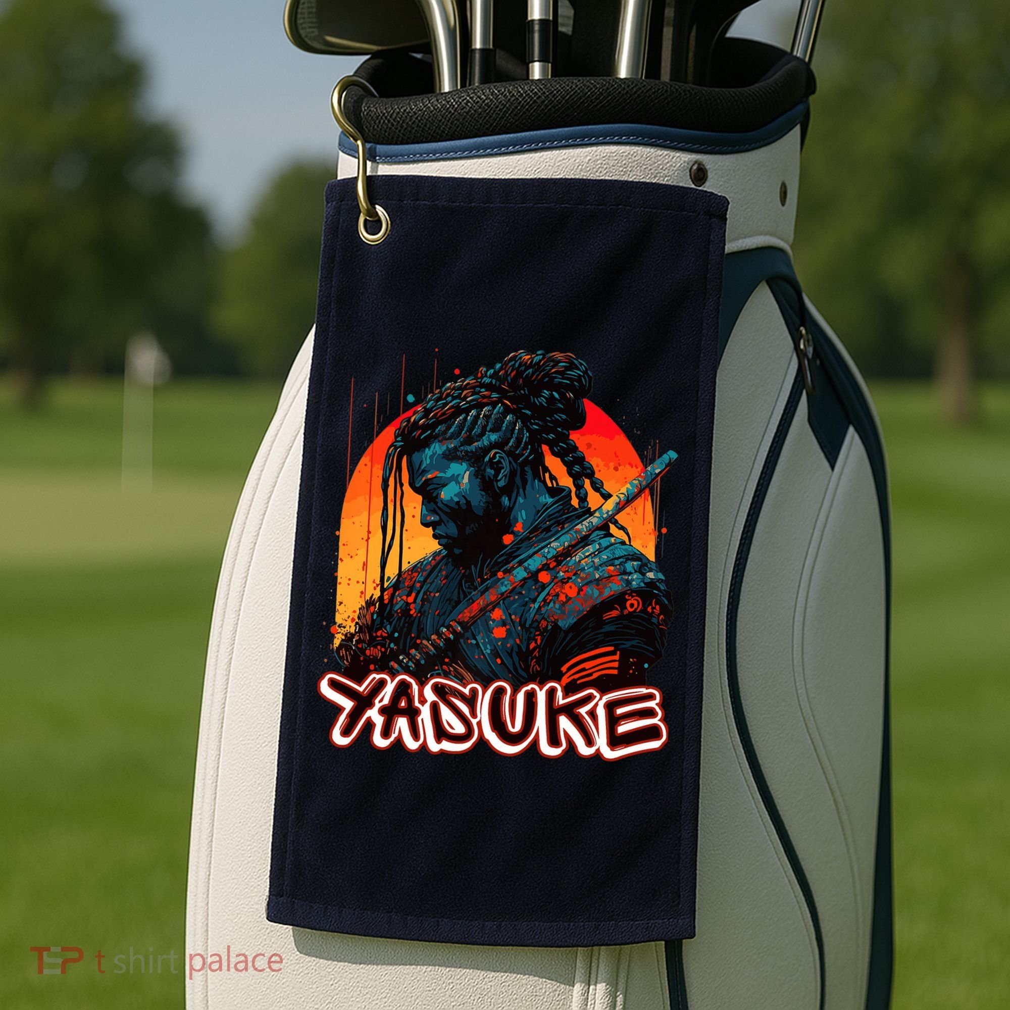 Yasuke African Samurai Premium Golf Towel