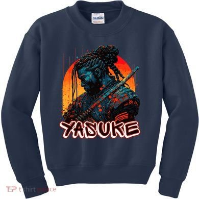 Yasuke African Samurai Premium Kids Sweatshirt