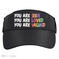 You Are Seen Loved Valued Adult Drive Performance Visor thumb 0