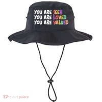You Are Seen Loved Valued Bucket Hat thumb 0