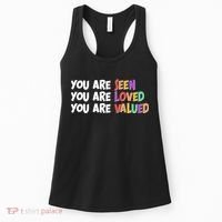 You Are Seen Loved Valued Women's Tank Top thumb 0